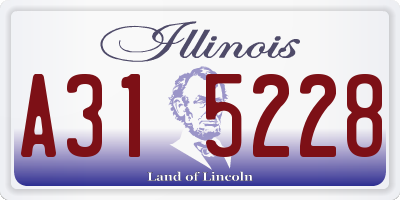 IL license plate A315228