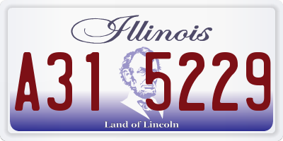 IL license plate A315229