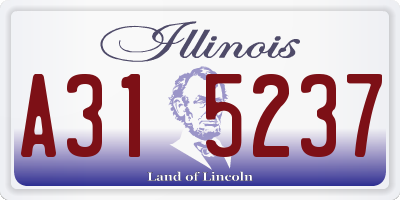 IL license plate A315237