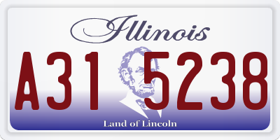 IL license plate A315238