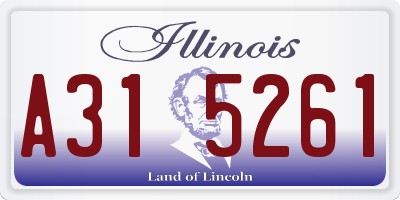 IL license plate A315261