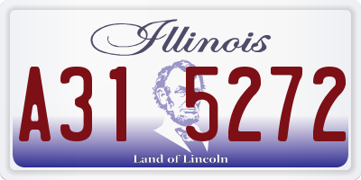 IL license plate A315272
