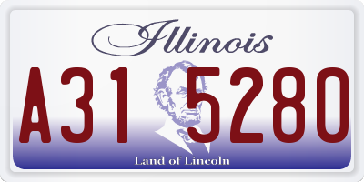 IL license plate A315280