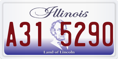 IL license plate A315290