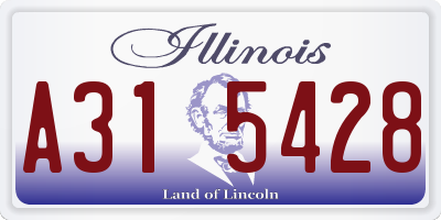 IL license plate A315428
