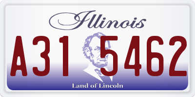 IL license plate A315462