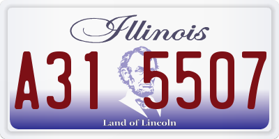 IL license plate A315507