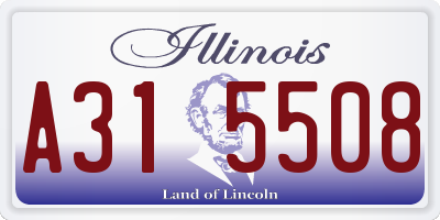 IL license plate A315508