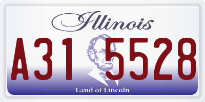 IL license plate A315528