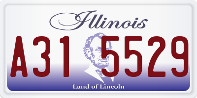 IL license plate A315529