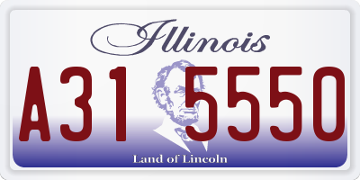 IL license plate A315550