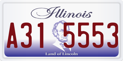 IL license plate A315553