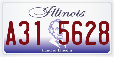 IL license plate A315628