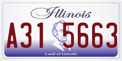 IL license plate A315663