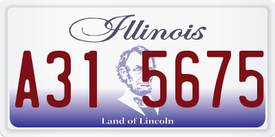 IL license plate A315675