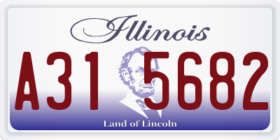 IL license plate A315682
