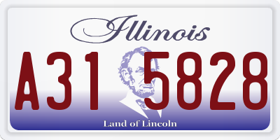 IL license plate A315828