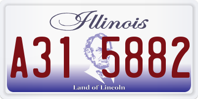 IL license plate A315882