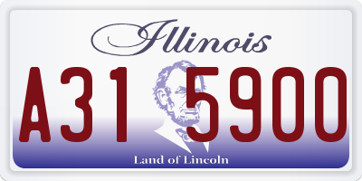 IL license plate A315900