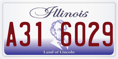 IL license plate A316029