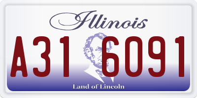 IL license plate A316091