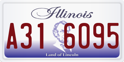IL license plate A316095