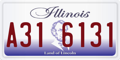 IL license plate A316131