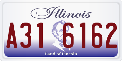 IL license plate A316162