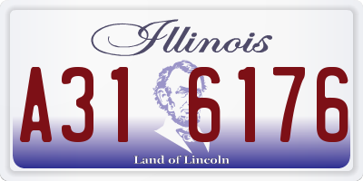 IL license plate A316176