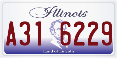 IL license plate A316229