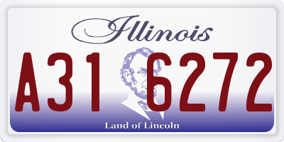 IL license plate A316272
