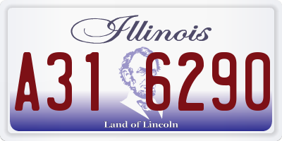 IL license plate A316290