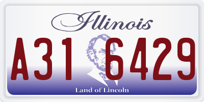IL license plate A316429
