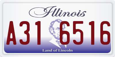 IL license plate A316516