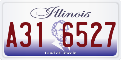 IL license plate A316527