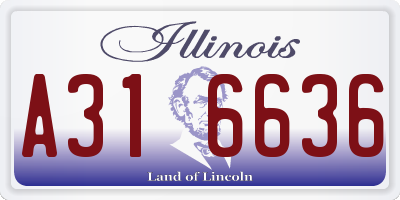 IL license plate A316636