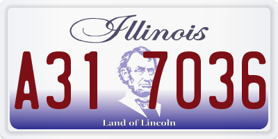IL license plate A317036