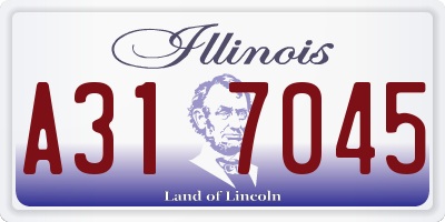 IL license plate A317045