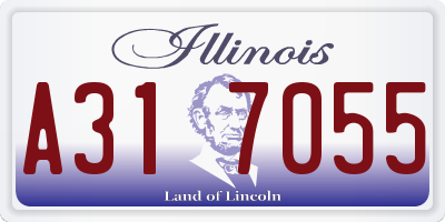 IL license plate A317055