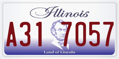 IL license plate A317057