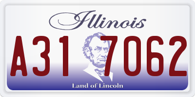 IL license plate A317062