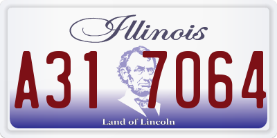 IL license plate A317064