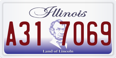 IL license plate A317069