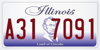 IL license plate A317091