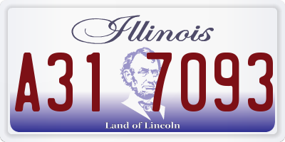 IL license plate A317093