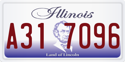 IL license plate A317096