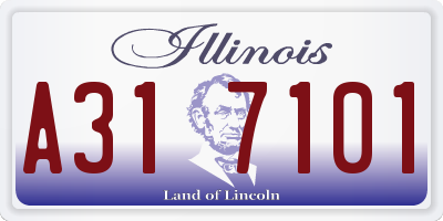 IL license plate A317101
