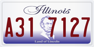 IL license plate A317127