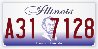 IL license plate A317128