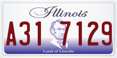IL license plate A317129